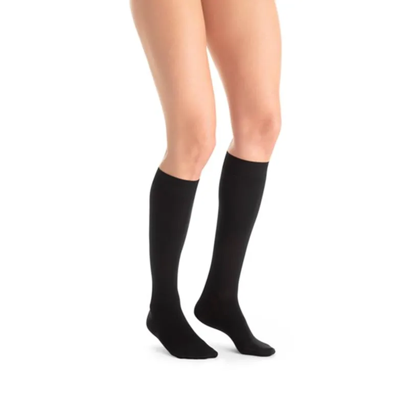 PR/1 JOBST ULTRASHEER WOMEN, KNEE HIGH PETITE, 15-20MMHG, SM, CLASSIC BLACK, CLOSED TOE