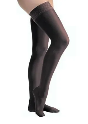 PR/1 JOBST ULTRASHEER WOMEN, THIGH HIGH PETITE W/SIL LACE BAND, 20-30MMHG, SM, BLACK, CLOSED TOE