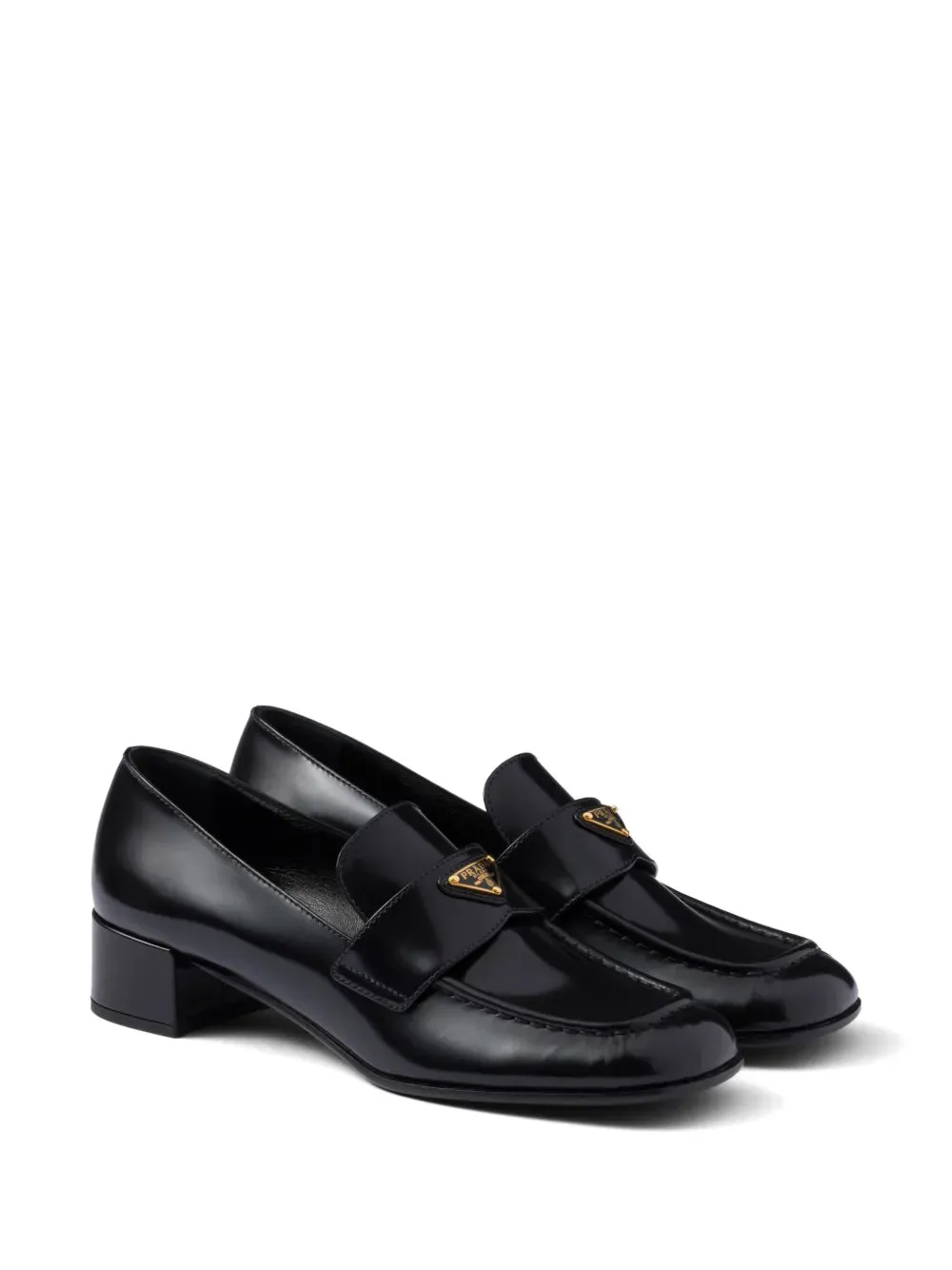 Prada 35mm brushed-leather loafers