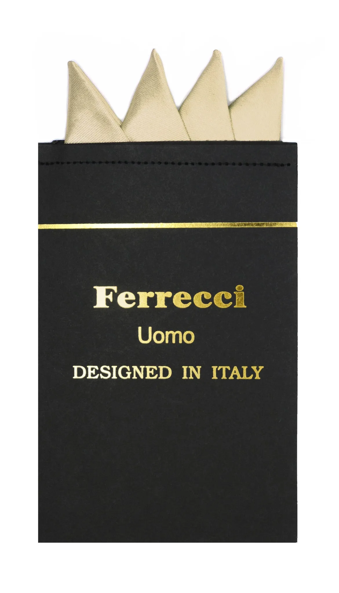 Pre-Folded Microfiber Cream Handkerchief Pocket Square