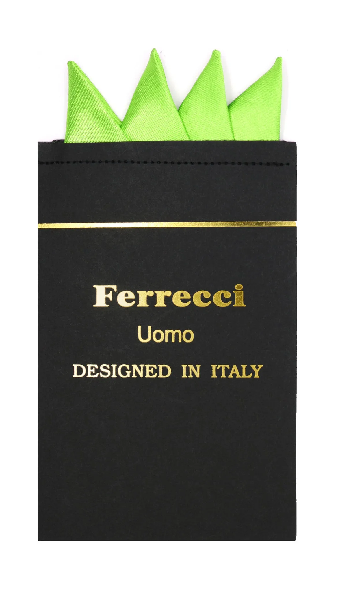 Pre-Folded Microfiber Lime Green Handkerchief Pocket Square