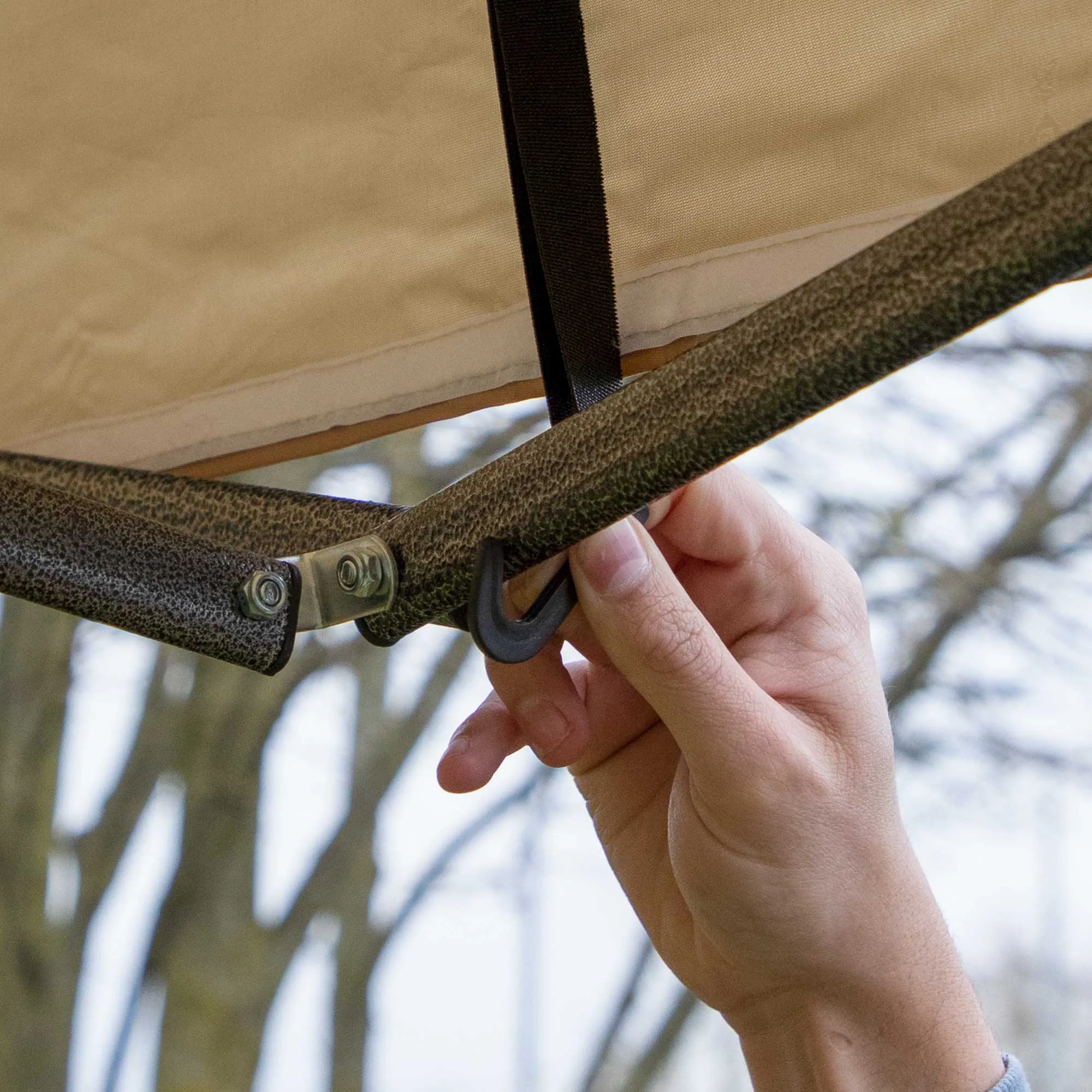 Premium 3x3m Pop-Up Gazebo, Water Resistant, Carry Bag, Stakes & Weight Bags - Beige - DG130