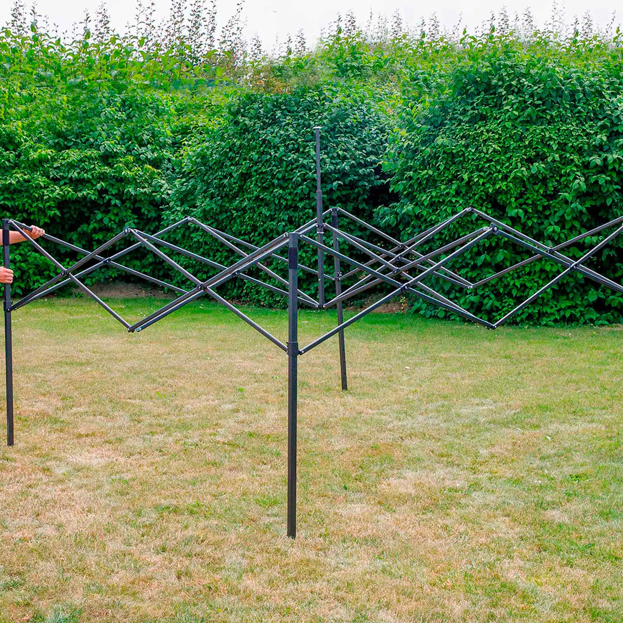 Premium 3x3m Pop-Up Gazebo, Water Resistant, Carry Bag, Stakes & Weight Bags - Beige - DG130