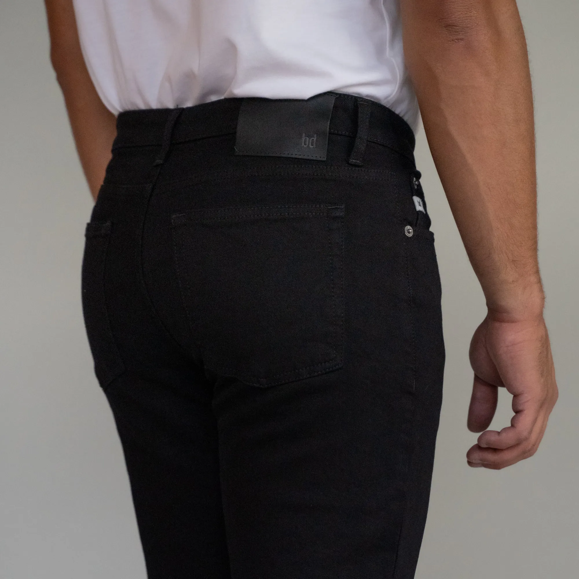 Premium Italian Denim Skinny Fit - Black