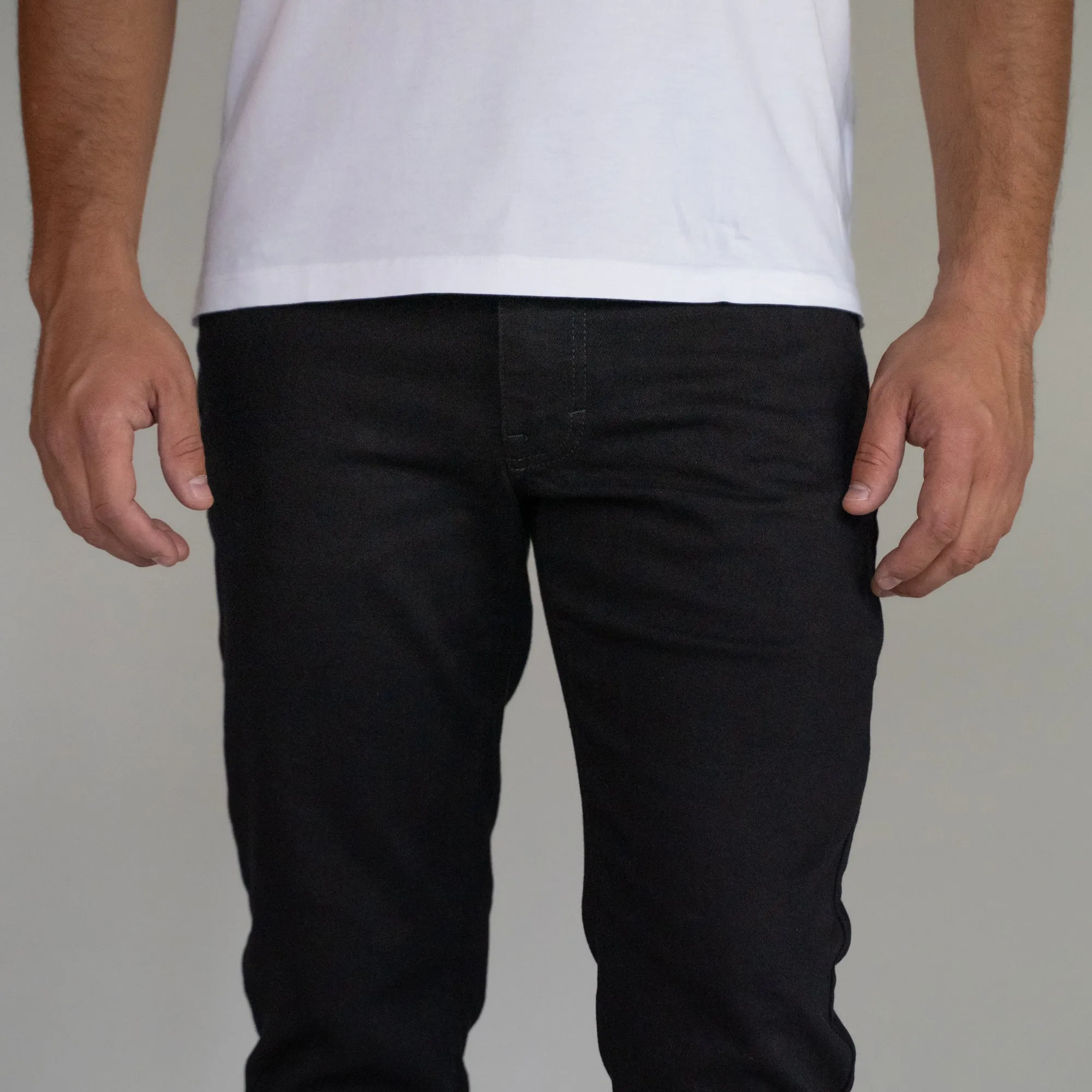 Premium Italian Denim Skinny Fit - Black