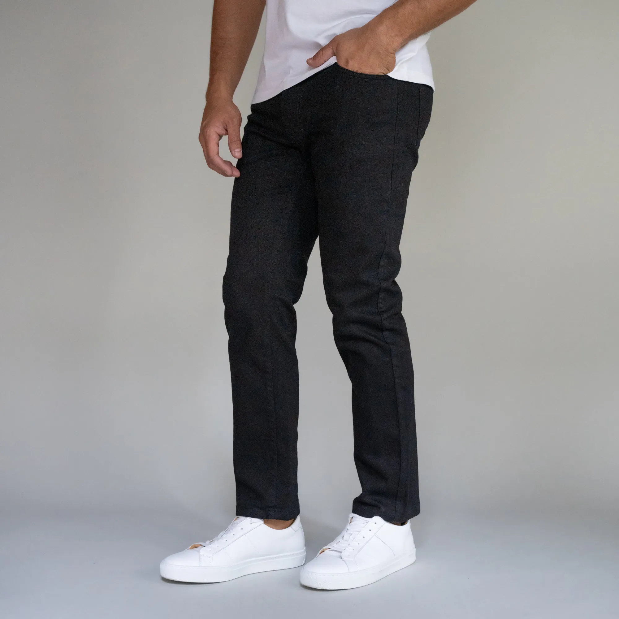 Premium Italian Denim Skinny Fit - Black