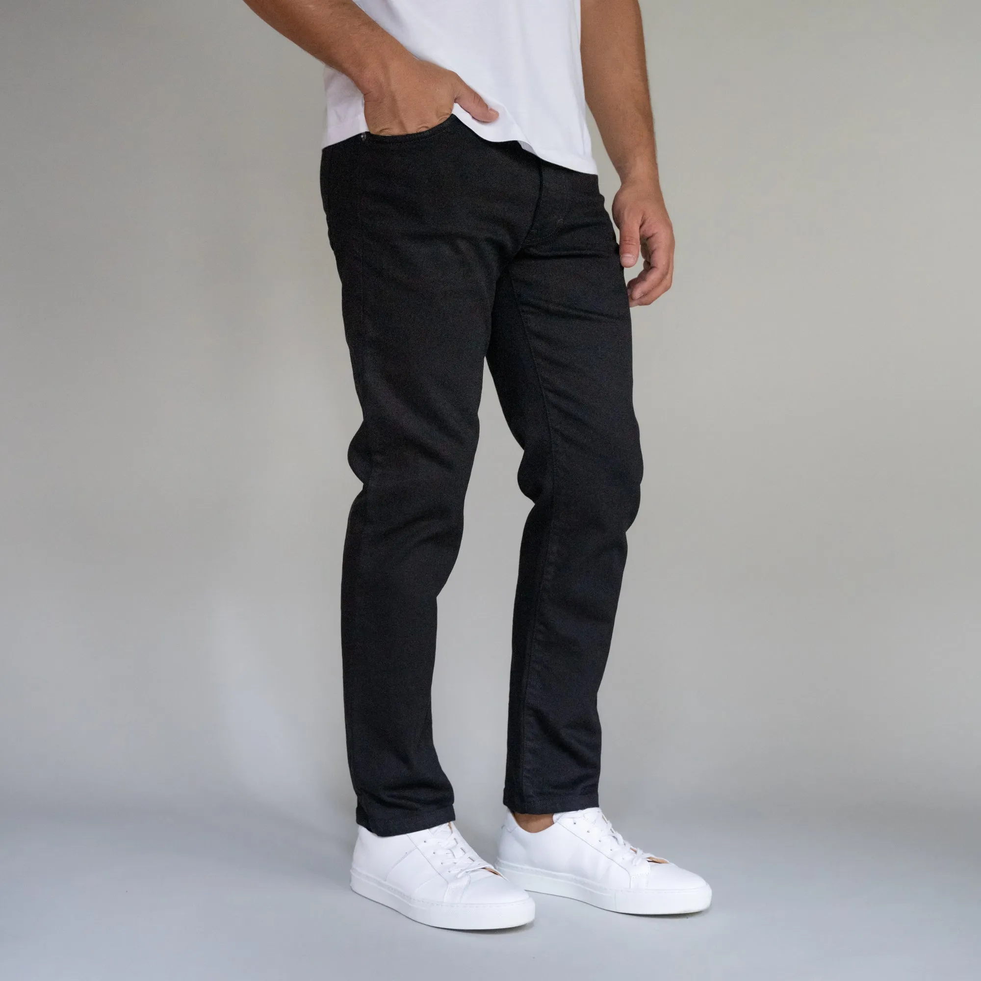 Premium Italian Denim Skinny Fit - Black