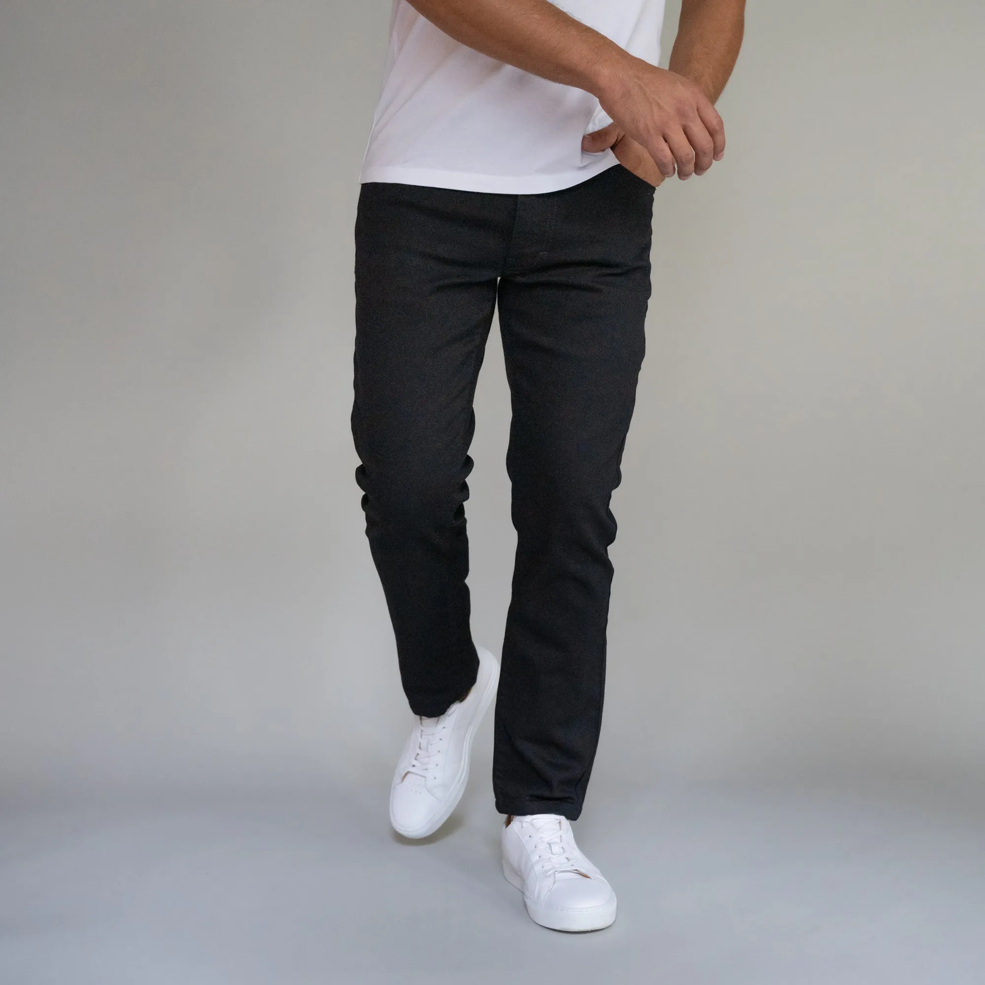 Premium Italian Denim Skinny Fit - Black