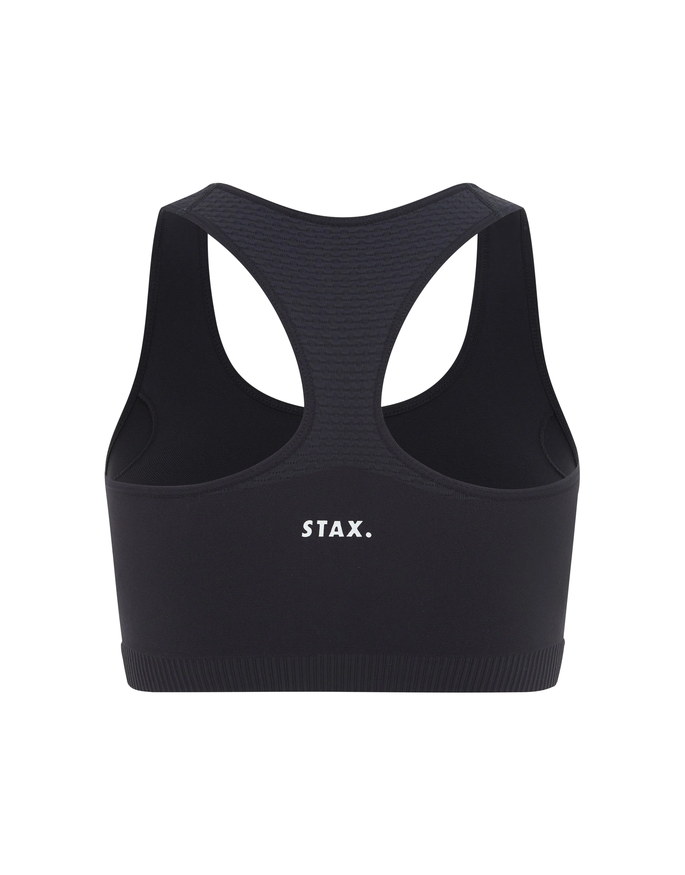 Premium Seamless V6 Racer Crop - Oxford (Cool Black)