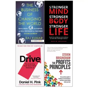 Profits Principles, Business of Changing, Stronger Mind, Drive 4 Books Set