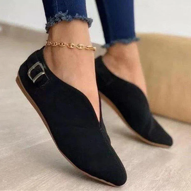Pure Color V Topline Shoes