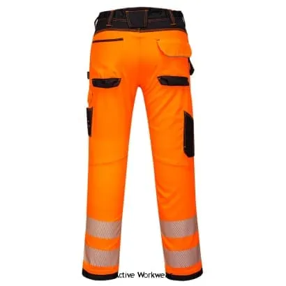 PW3 Hi Vis Class 2 Visibility Stretch Mens Work Trousers RIS 3279 Portwest PW303