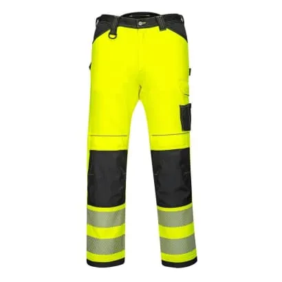PW3 Hi Vis Class 2 Visibility Stretch Mens Work Trousers RIS 3279 Portwest PW303