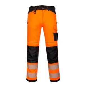 PW3 Hi Vis Class 2 Visibility Stretch Mens Work Trousers RIS 3279 Portwest PW303