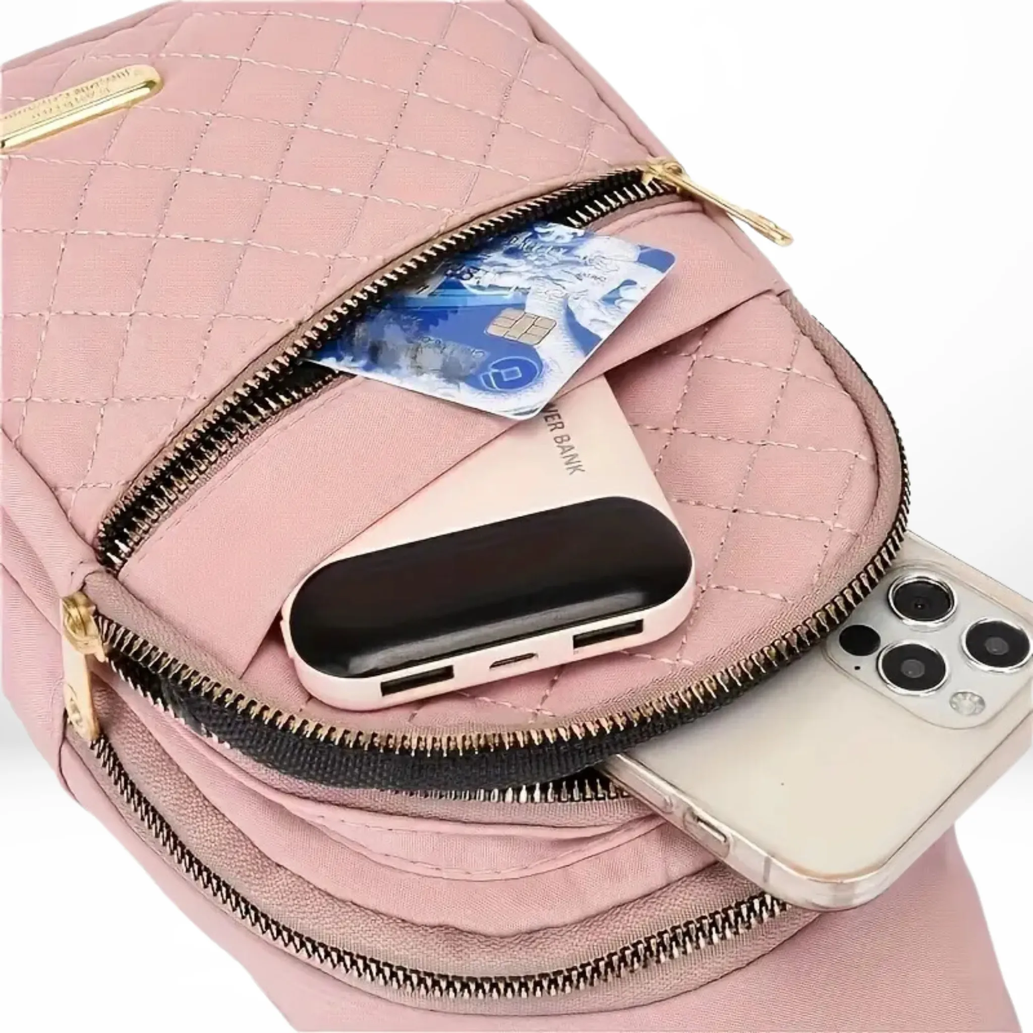 Quilted Crossbody Fanny Pack/Shoulder Bag