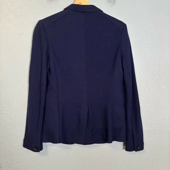 Rag &amp; Bone Womens Navy Blue 100% Wool Knit Blazer
