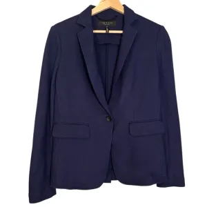 Rag &amp; Bone Womens Navy Blue 100% Wool Knit Blazer