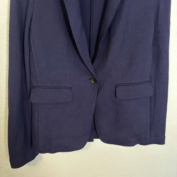 Rag &amp; Bone Womens Navy Blue 100% Wool Knit Blazer