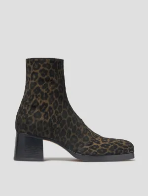 RAOUL 70MM PLATFORM BOOT IN LEOPARD SUEDE - Woman