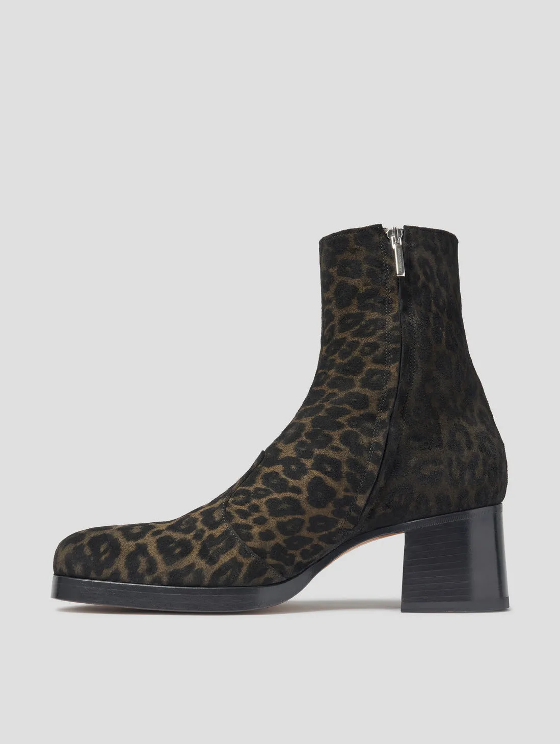 RAOUL 70MM PLATFORM BOOT IN LEOPARD SUEDE - Woman