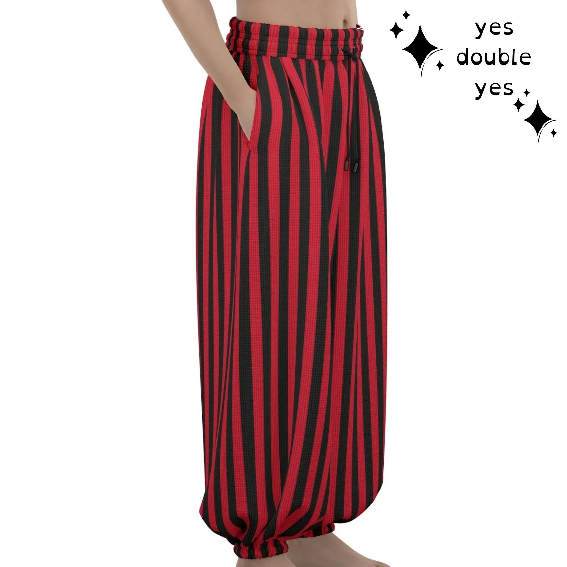 Red Black Clown Pantaloons