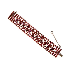 Red Rhinestone Bracelet