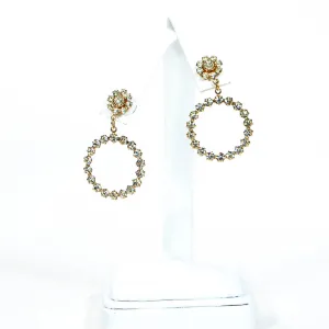 Rhinestone Door Knocker Earrings by Swarovski