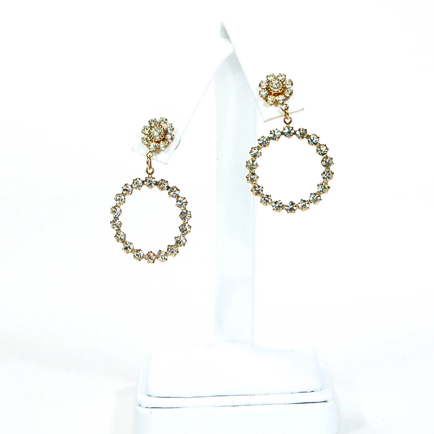 Rhinestone Door Knocker Earrings by Swarovski