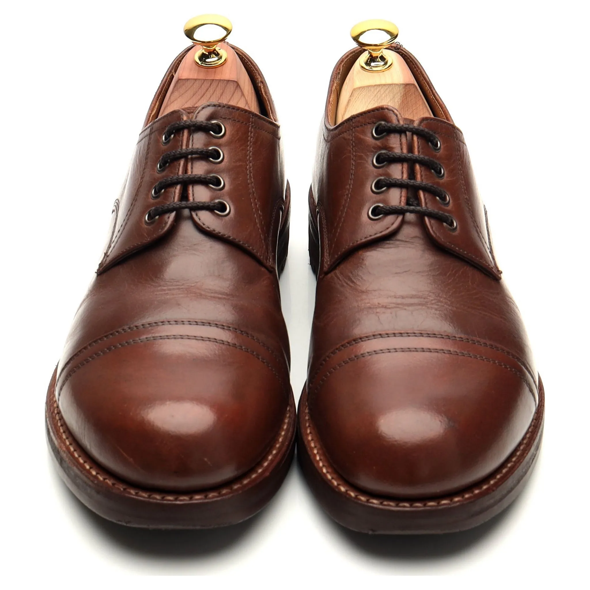 'Rhys' Brown Leather Derby UK 7 F