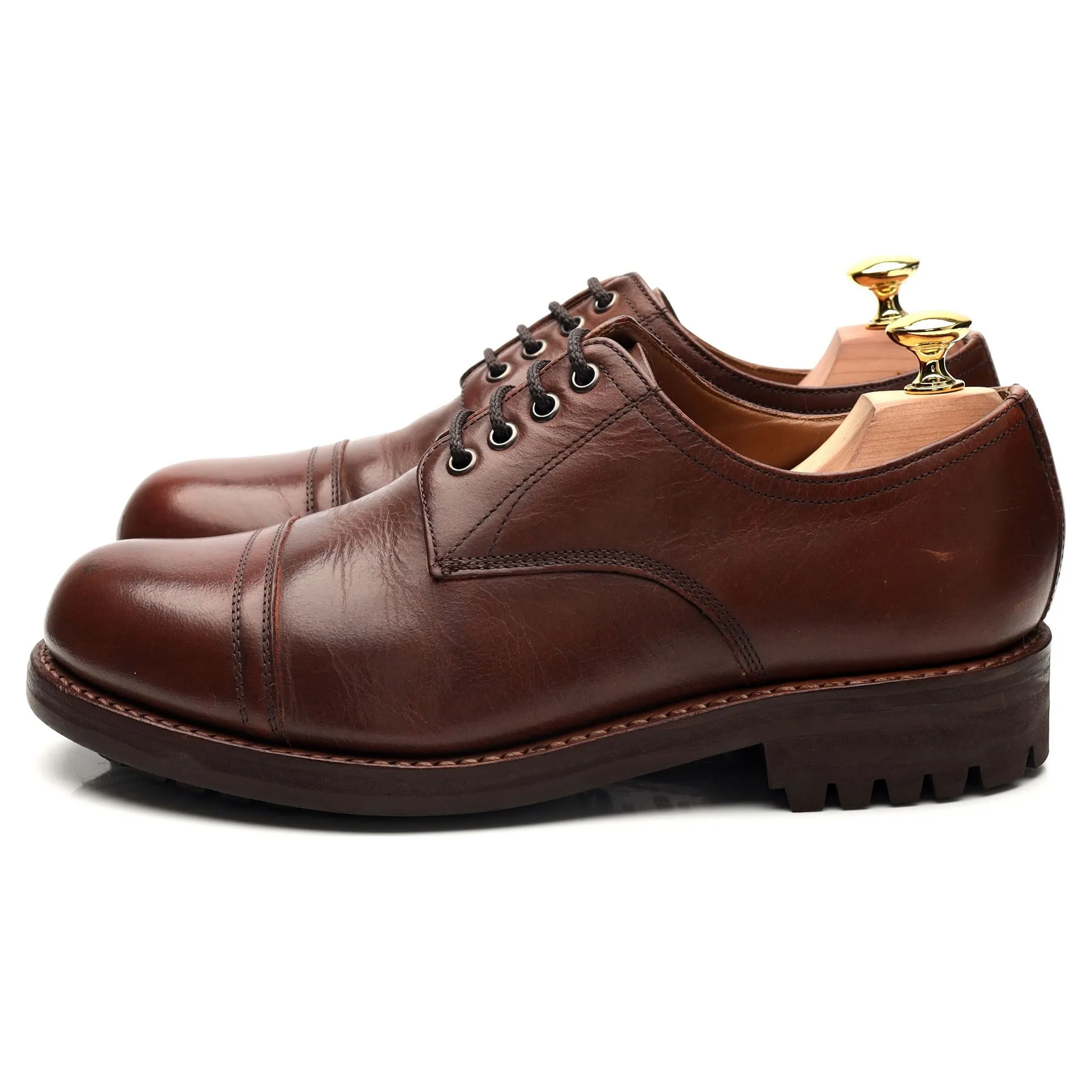 'Rhys' Brown Leather Derby UK 7 F