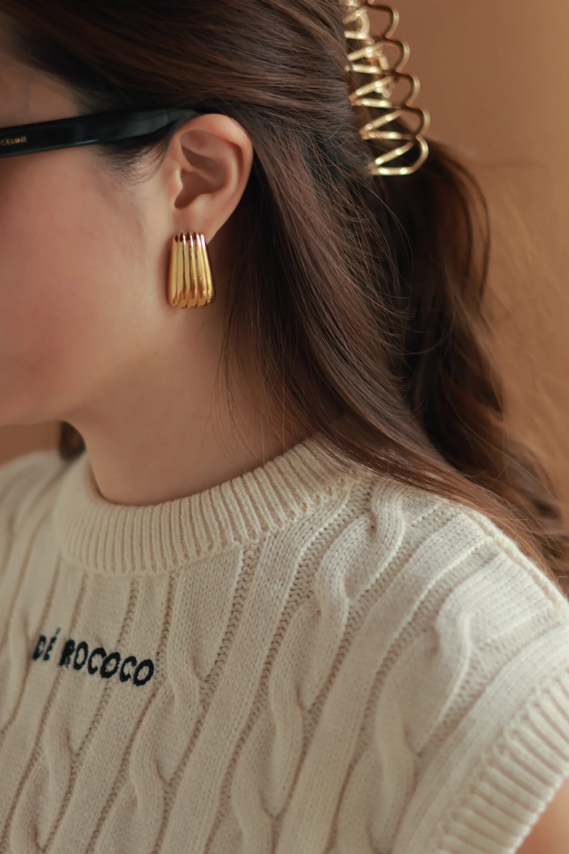 Ribbed Rectangle Studs