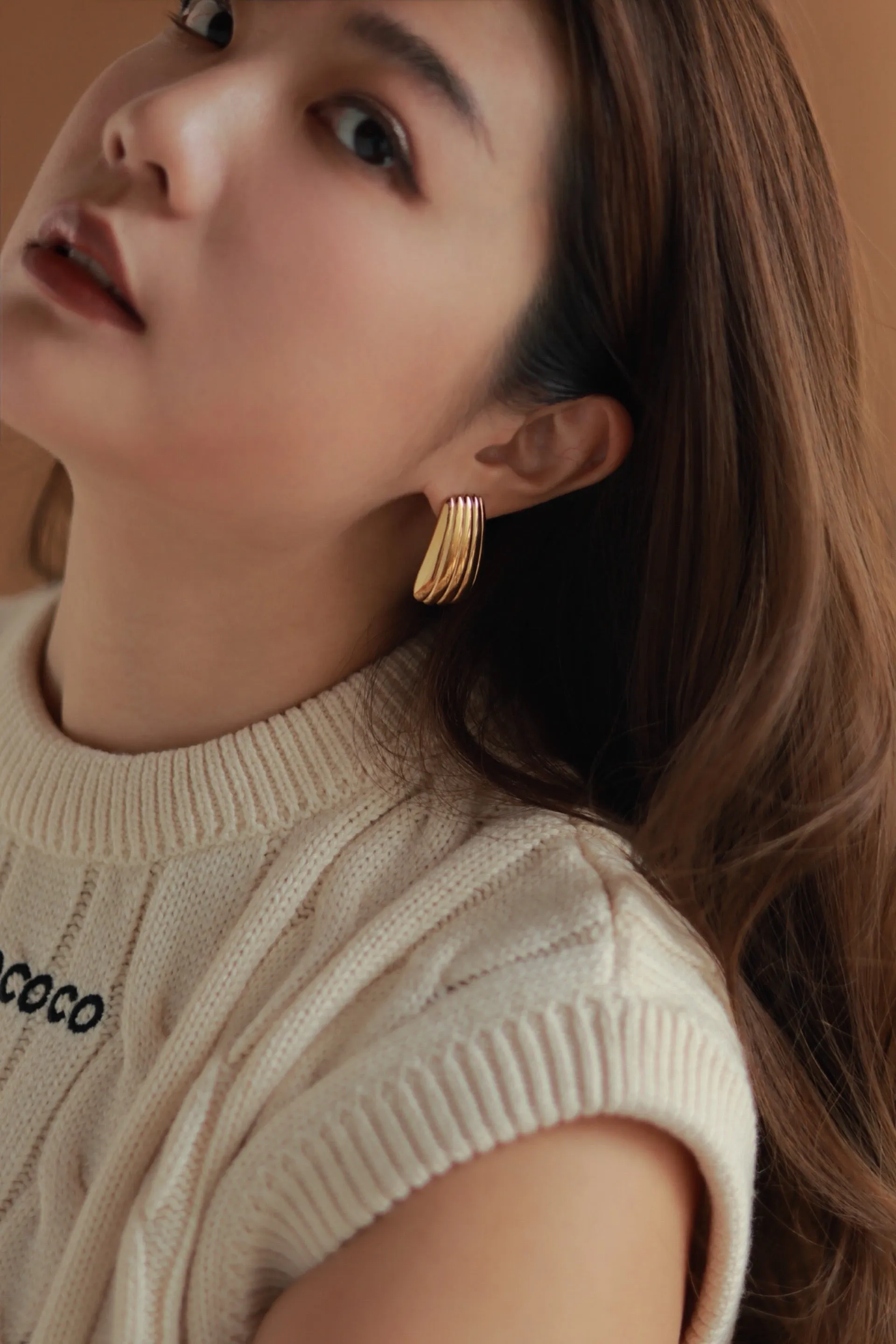 Ribbed Rectangle Studs