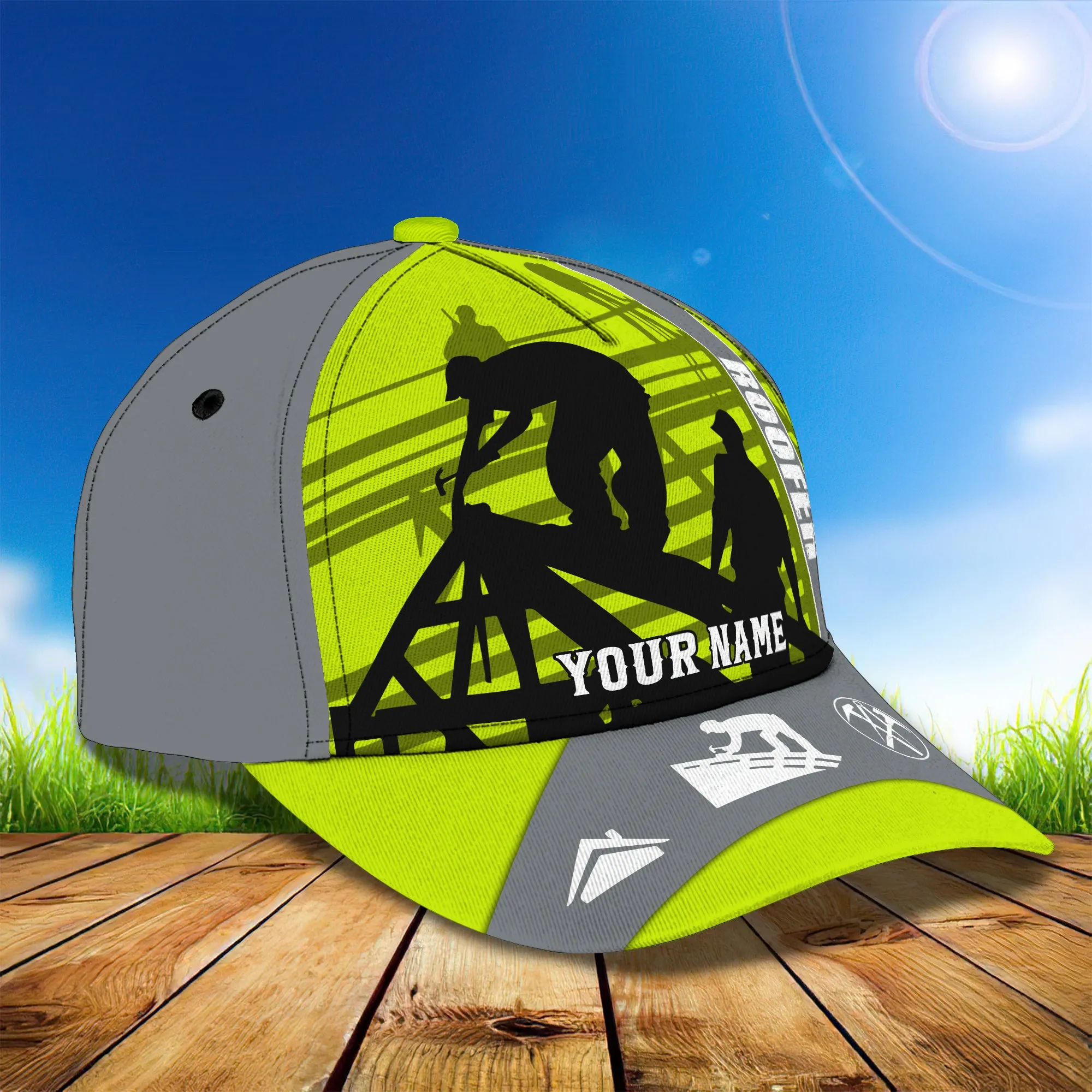 RINC98 - Personalized Name Cap - Roofer01