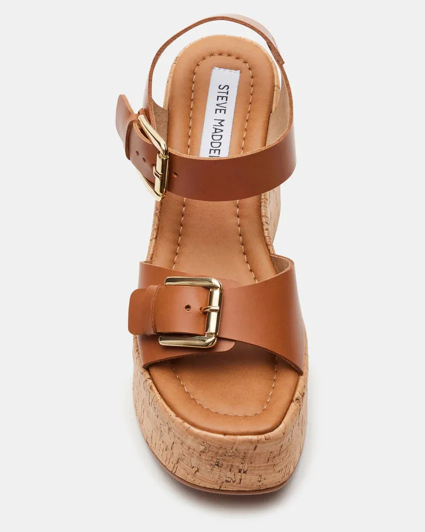 River Cognac Sandal