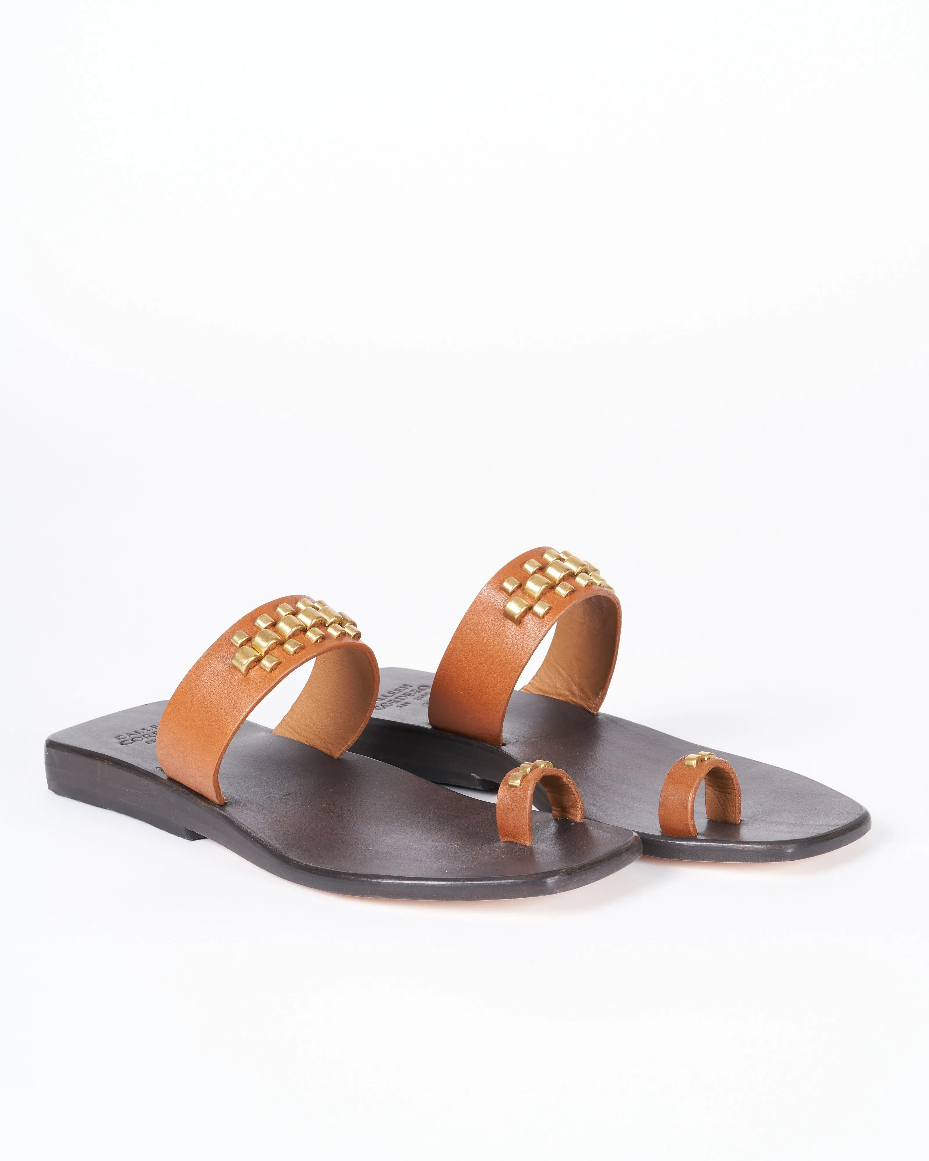 rolex sandal - cognac nappa