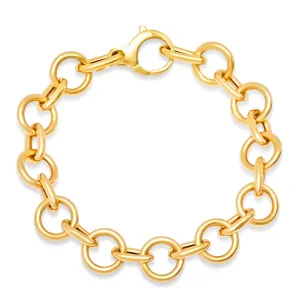 ROUND LINK BRACELET, 14kt GOLD