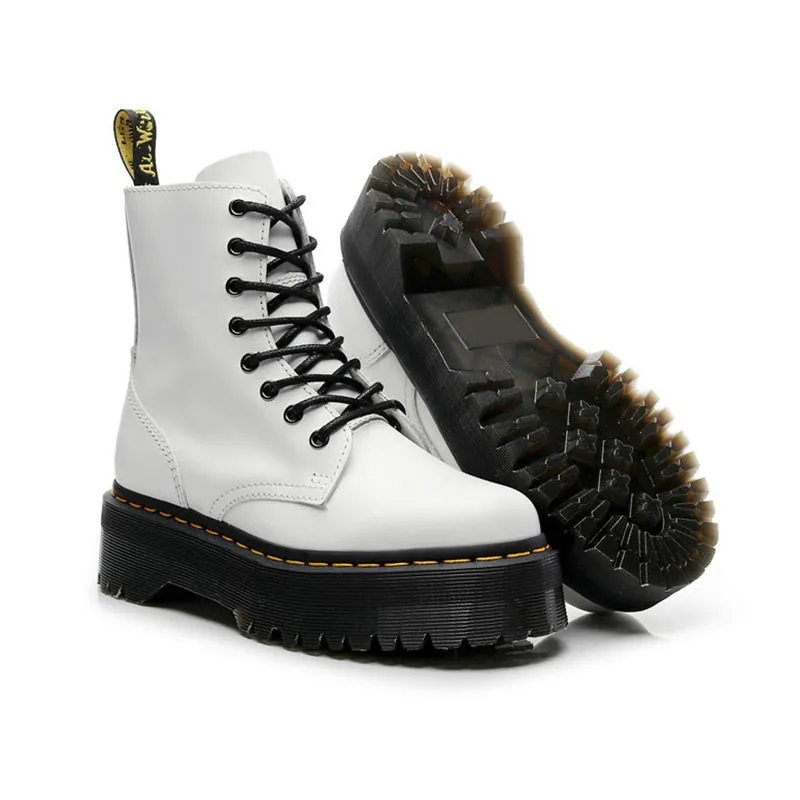 Round Toe Chunky Heel Ankle Boots Women