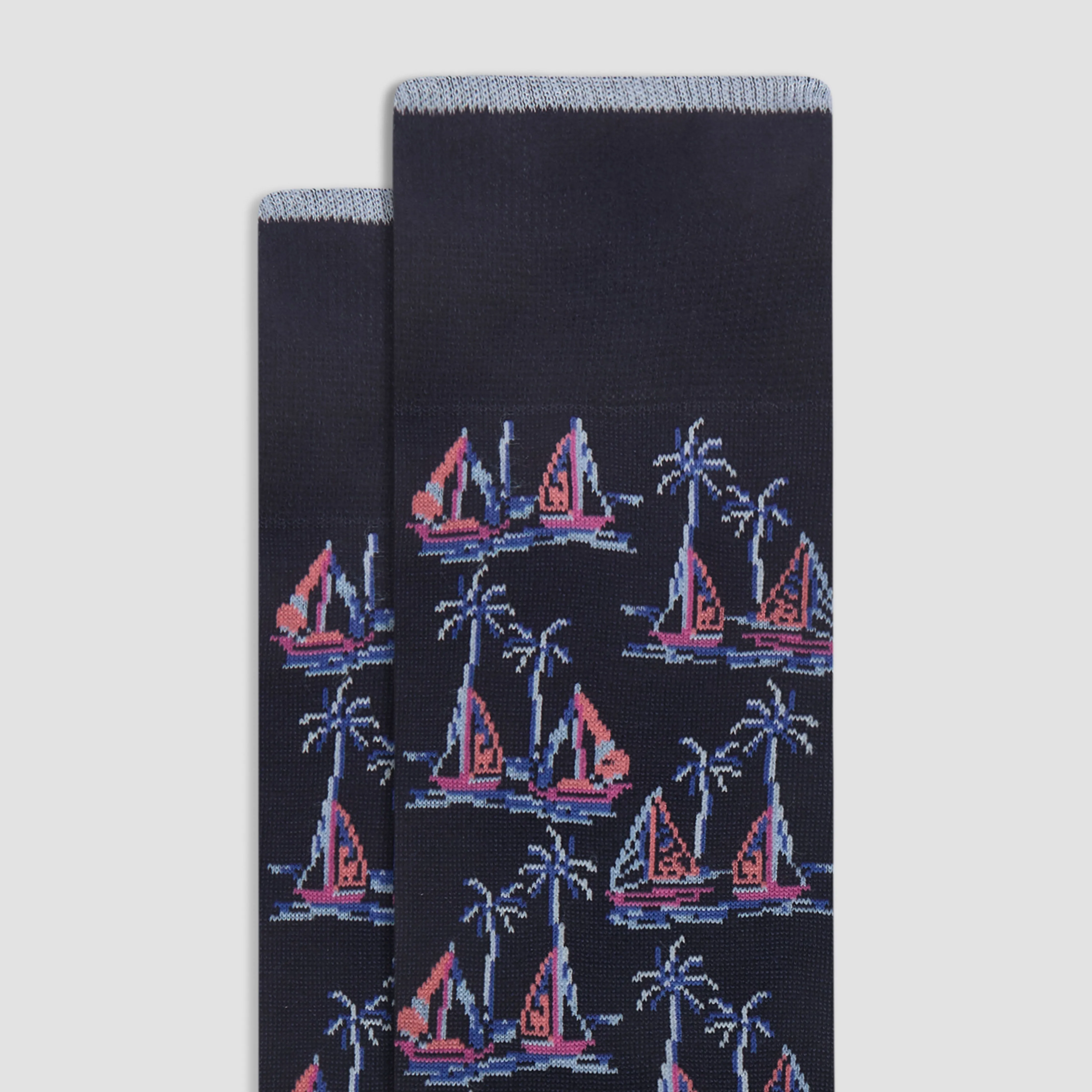 Sailboat Mid-Calf Socks
