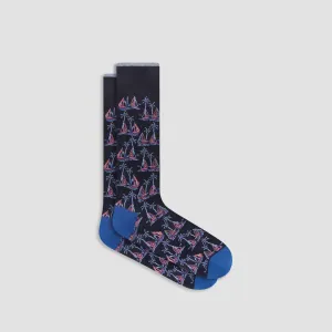 Sailboat Mid-Calf Socks