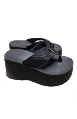 Sandales plateformes 90s noires