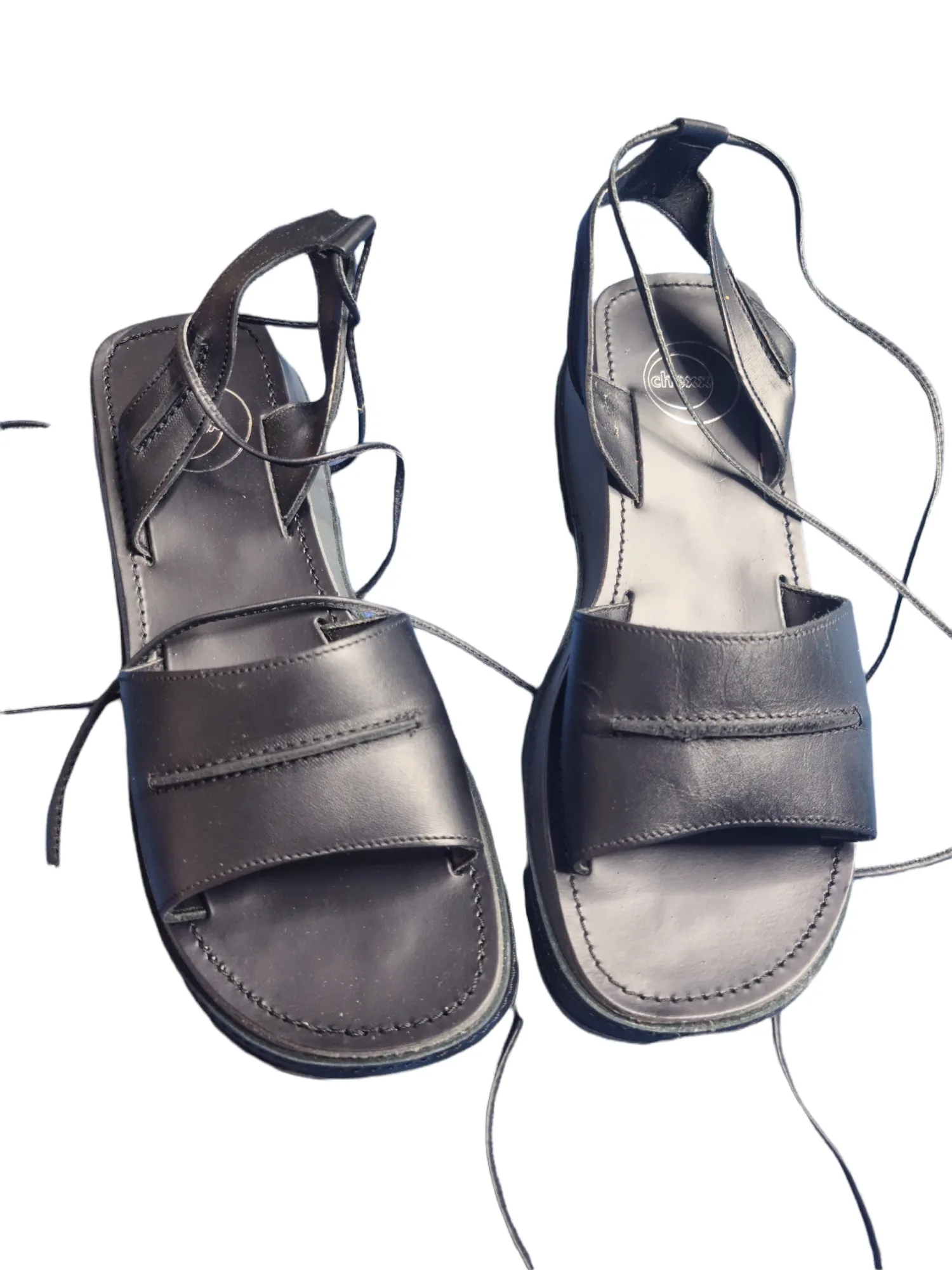 Sandales plateformes 90s noires