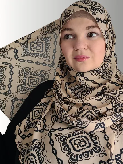 SANDSTONE ELEGANCE SQUARE HIJAB