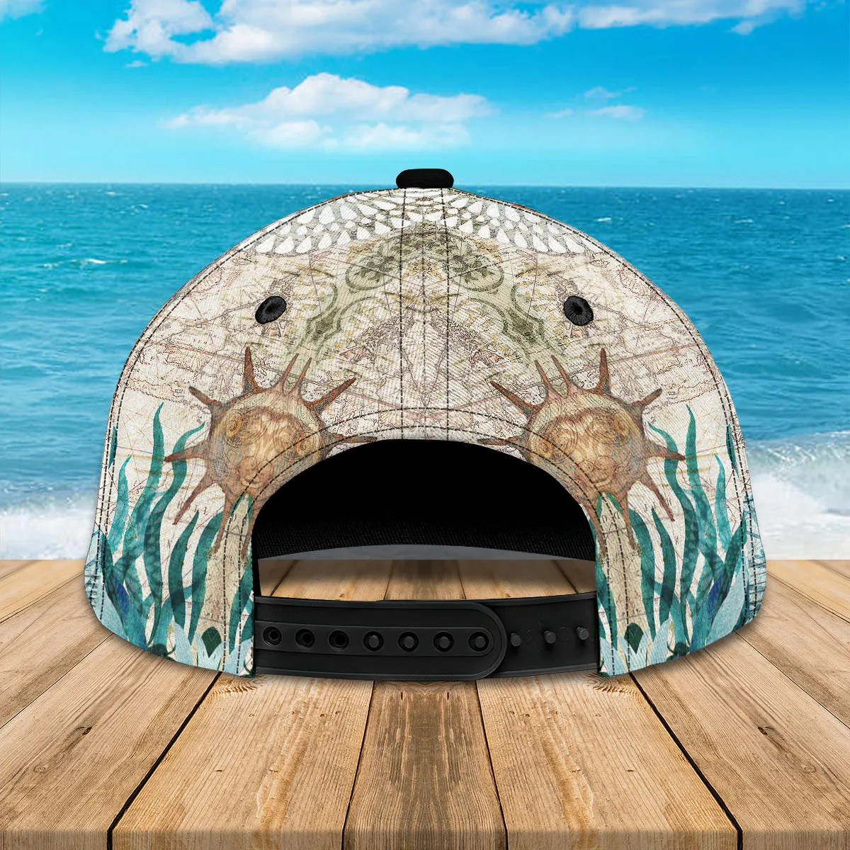 Sea Turtle 3 - Personalized Name Cap - Loop - Vhv-cap-078
