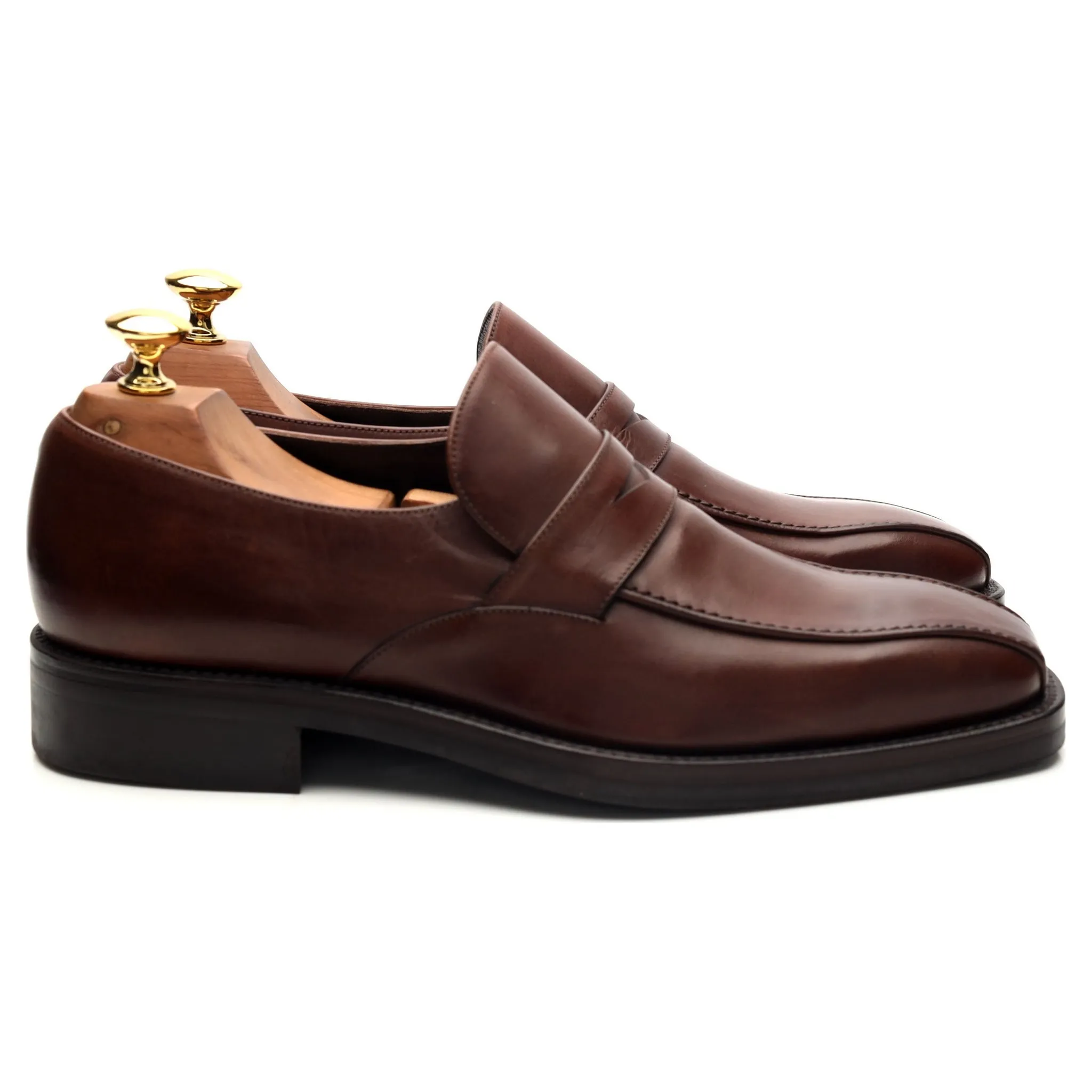 'Seville' Brown Leather Loafers UK 6.5