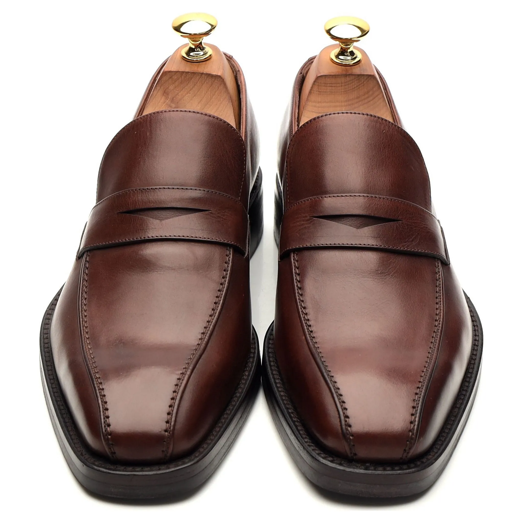 'Seville' Brown Leather Loafers UK 6.5