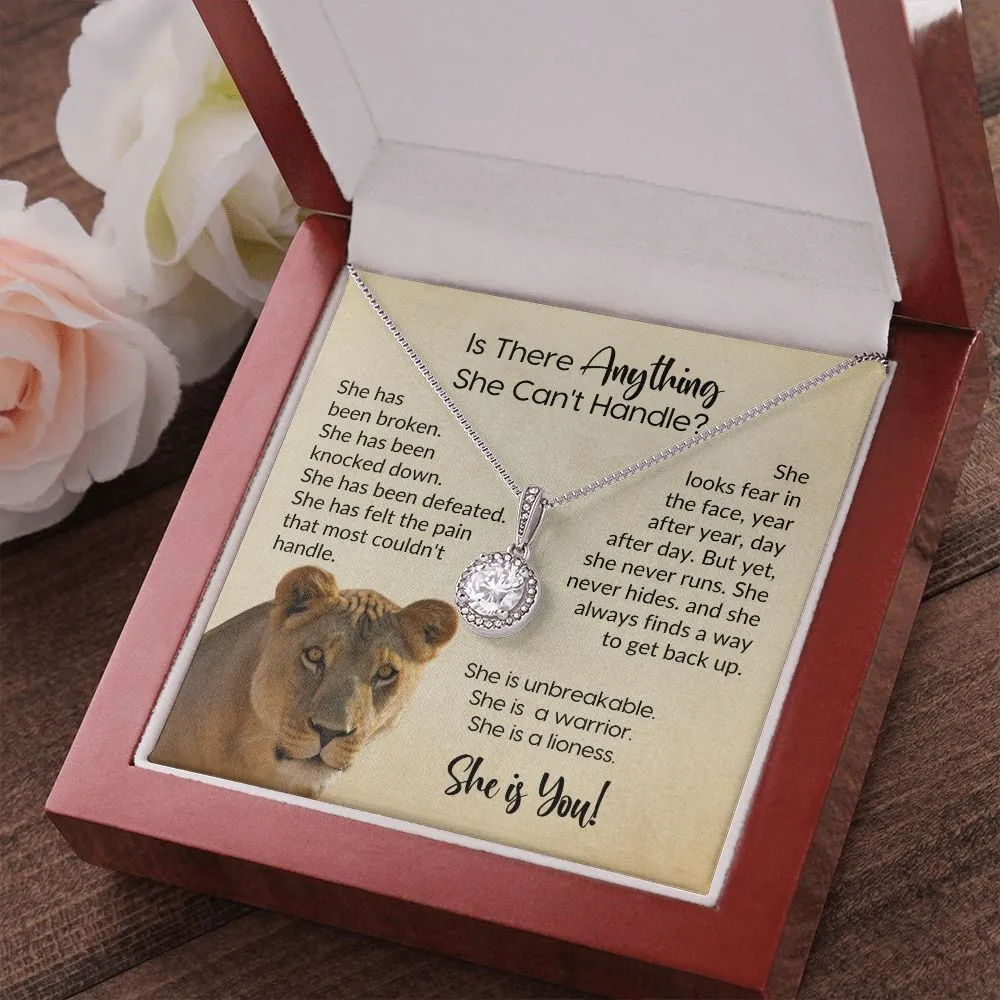 She Has Been Broken Lioness | Eternal Hope Necklace