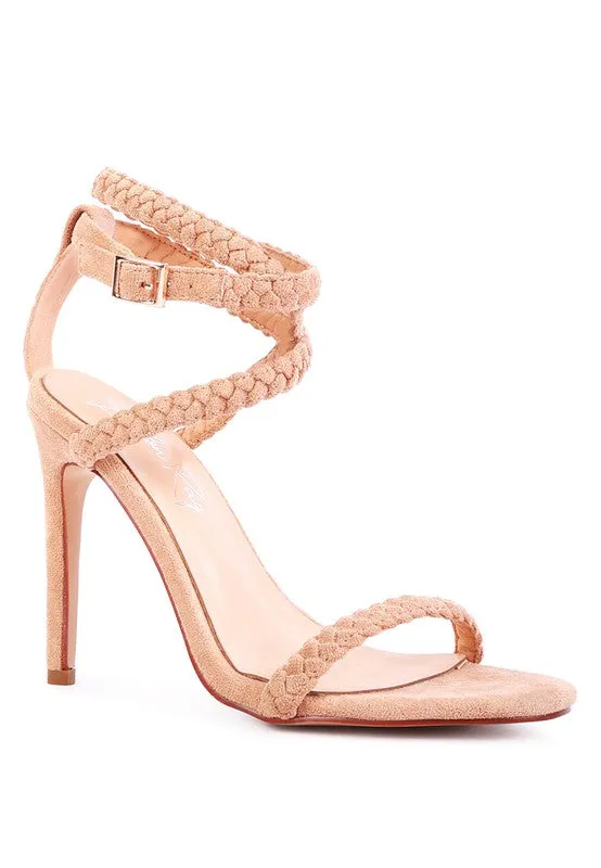 SHERRI SUEDE STILETTO SLING BACK SANDAL