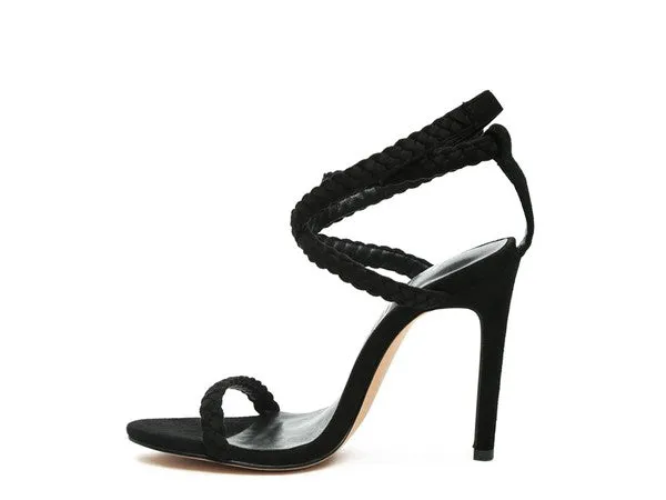 SHERRI SUEDE STILETTO SLING BACK SANDAL