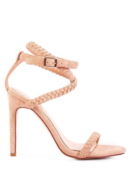 SHERRI SUEDE STILETTO SLING BACK SANDAL