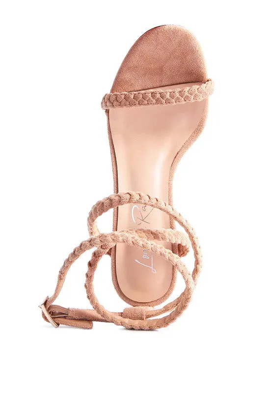 SHERRI SUEDE STILETTO SLING BACK SANDAL
